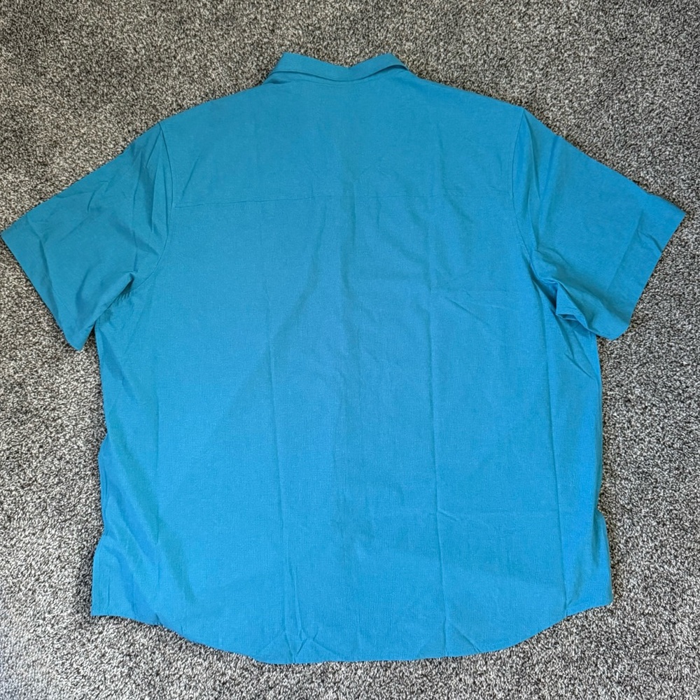 Tommy Bahama Big & Tall Bahama Coast IslandZone Heathered Solid Camp Shirt ~ NWT - Picture 7 of 11